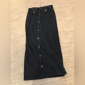 Long denim skirt girls